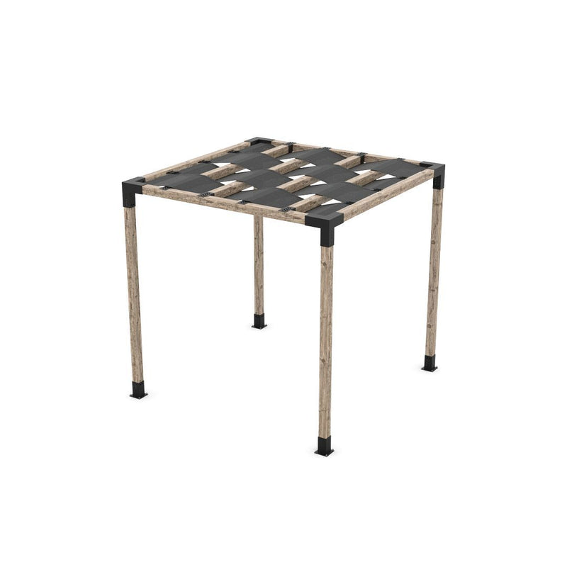 Pergola Kit with Wave Shades for 4x4 Wood Posts