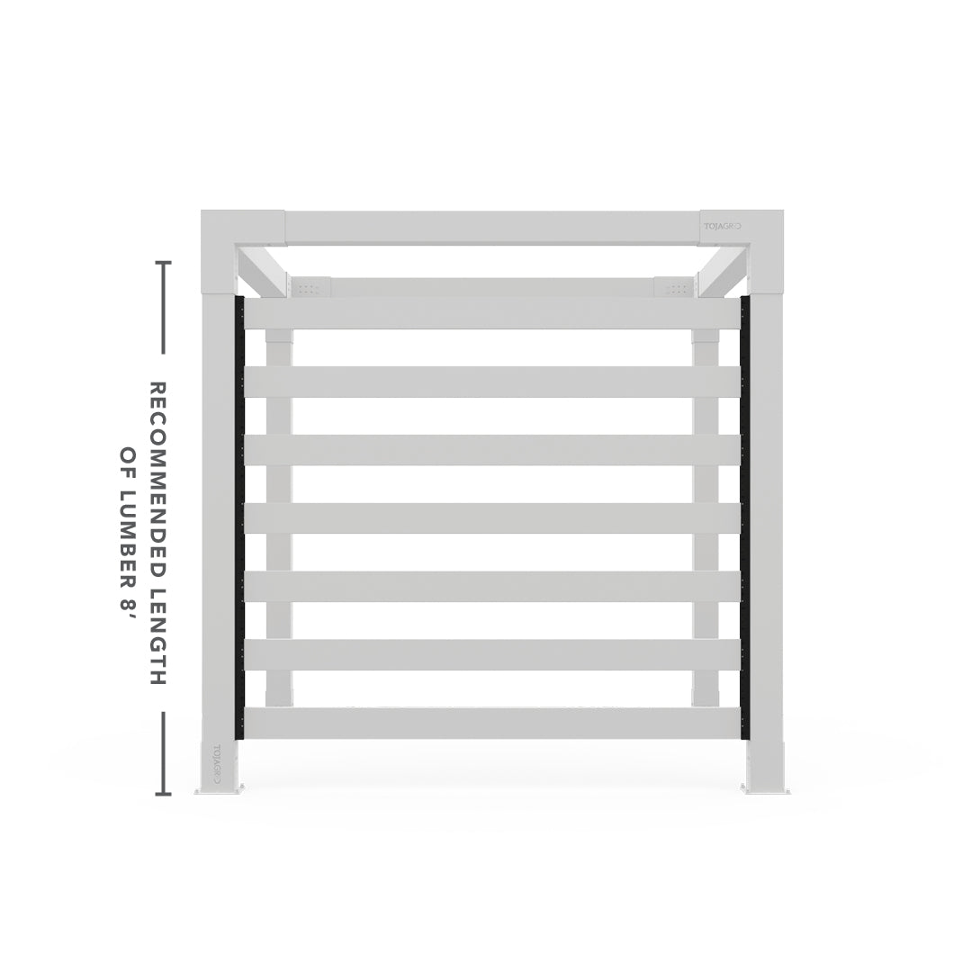 U Channel Privacy Wall Kit for 6x6 Wood Posts