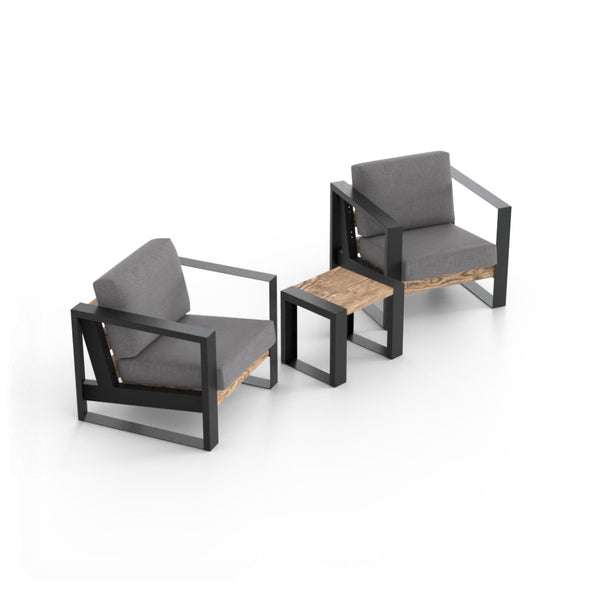 Modern Muskoka Slim 3 Piece Chair Set