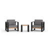 Modern Muskoka Slim 3 Piece Chair Set