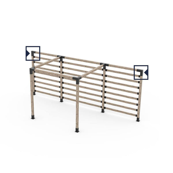 DUO L Bracket for 4x4 Wood Posts | 1 Pack 