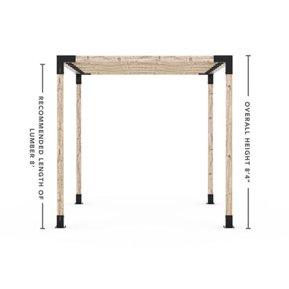 Pergola Kit for 4x4 Wood Posts with KNECT 2x4 Top Rafter Brackets
