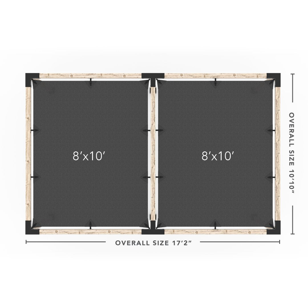 Toja Grid Double Pergola _10x16_graphite _10x16_crimson _10x16_denim _10x16_white