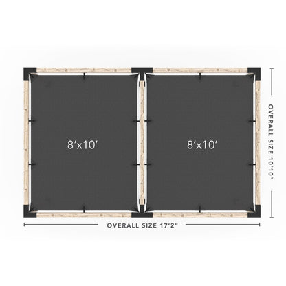 Toja Grid Double Pergola _10x16_graphite _10x16_crimson _10x16_denim _10x16_white