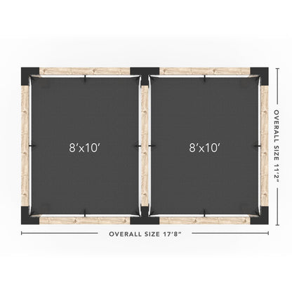 Toja Grid Double Pergola _10x16_graphite _10x16_crimson _10x16_denim _10x16_white