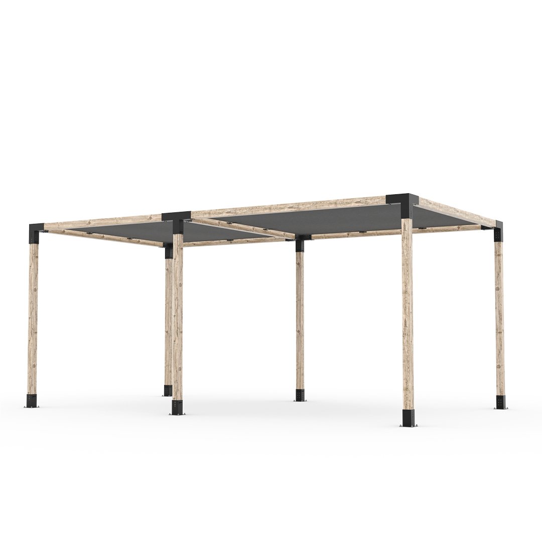 Toja Grid Double Pergola _10x18_graphite