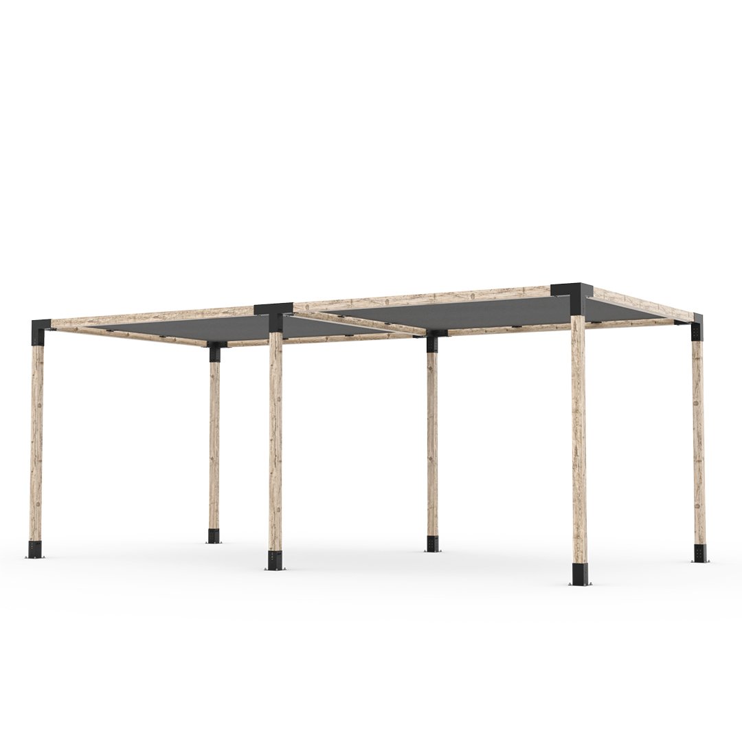 Toja Grid Double Pergola _10x20_graphite