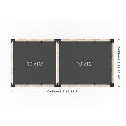Toja Grid Double Pergola _10x22_graphite _10x22_crimson _10x22_denim _10x22_white