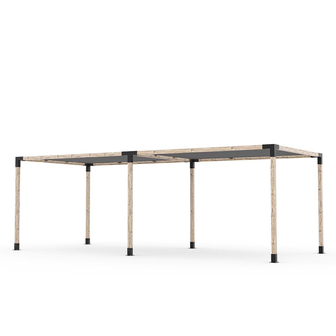 Toja Grid Double Pergola _10x24_graphite