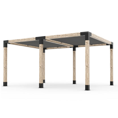 Toja Grid Double Pergola _12x16_graphite