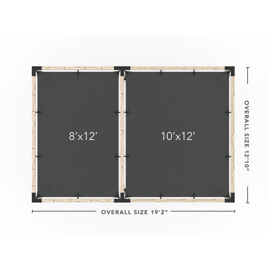 Toja Grid Double Pergola _12x18_graphite _12x18_crimson _12x18_denim _12x18_white