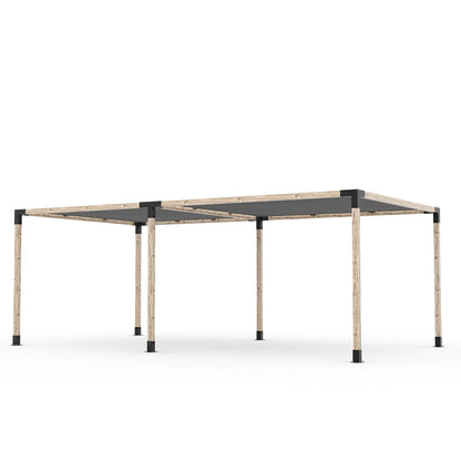 Toja Grid Double Pergola _12x22_graphite