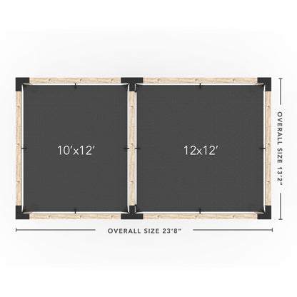 Toja Grid Double Pergola _12x22_graphite _12x22_crimson _12x22_denim _12x22_white