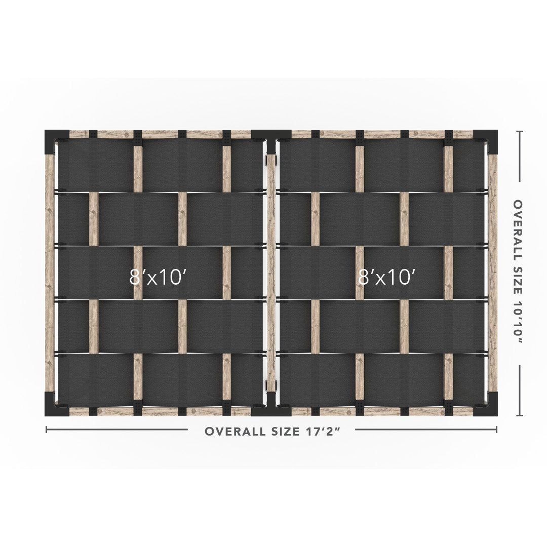 Toja Grid Double Pergola _10x16_graphite