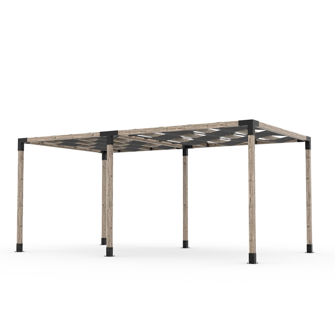 Toja Grid Double Pergola _10x18_graphite