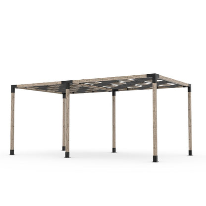 Toja Grid Double Pergola _10x18_graphite