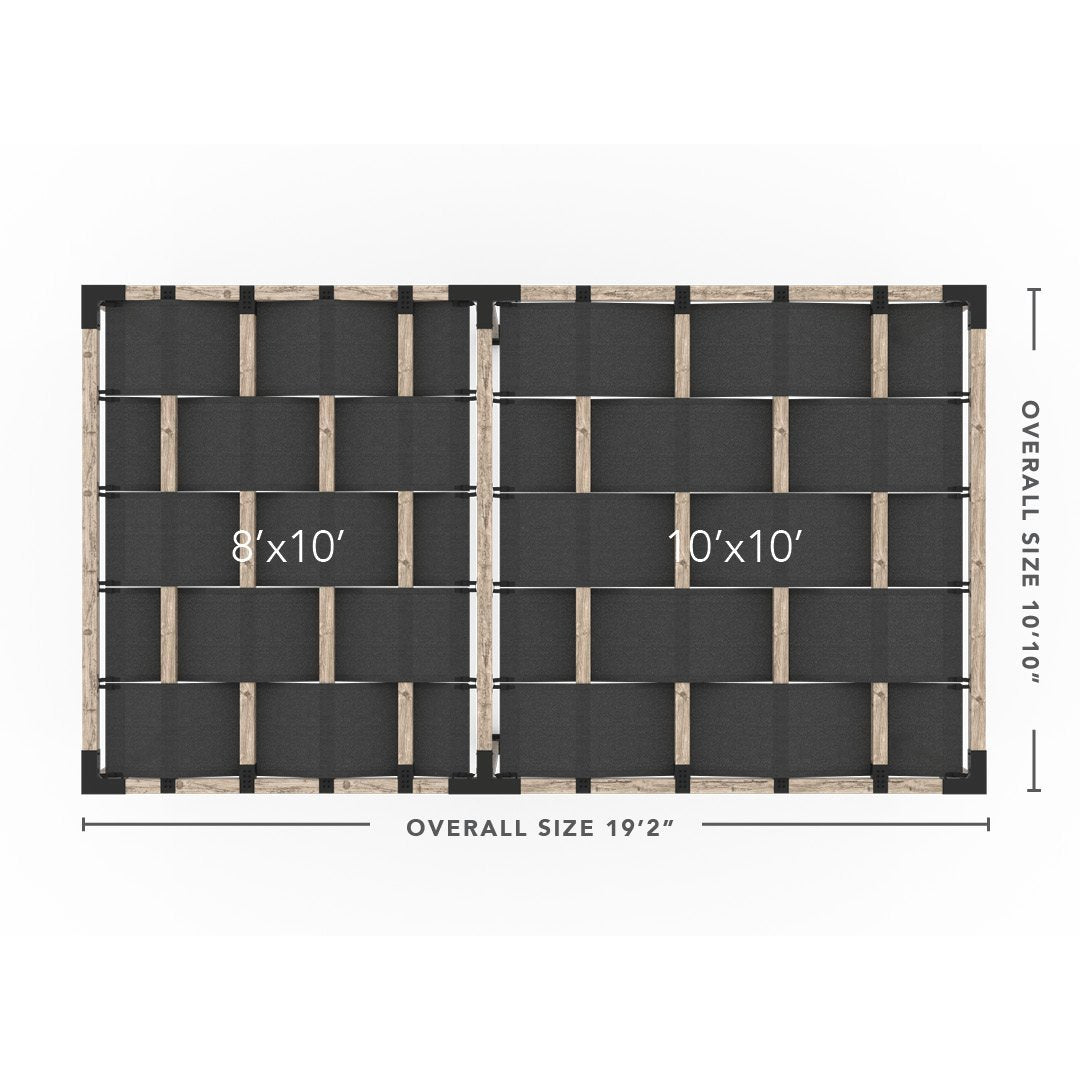 Toja Grid Double Pergola _10x18_graphite