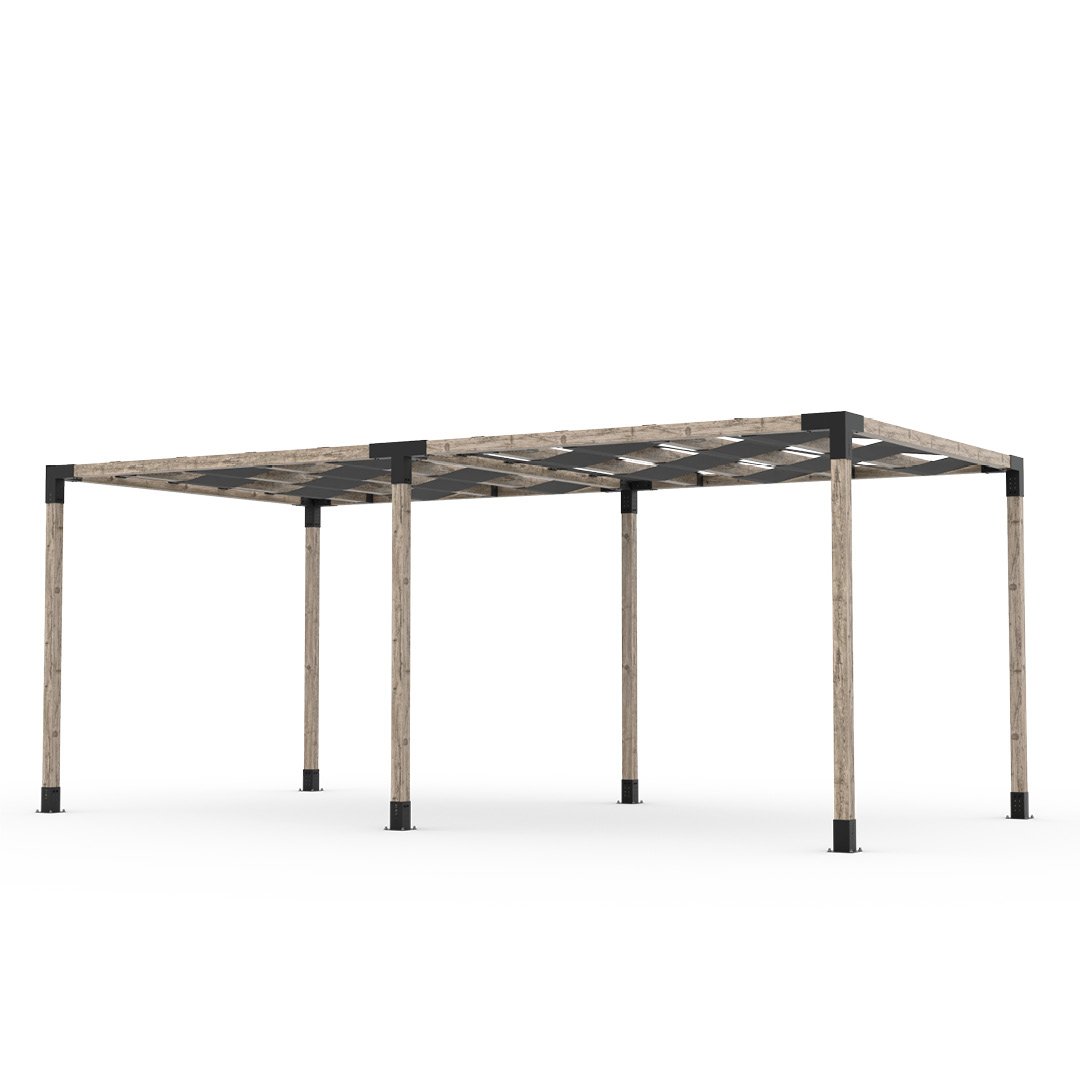 Toja Grid Double Pergola _10x20_graphite