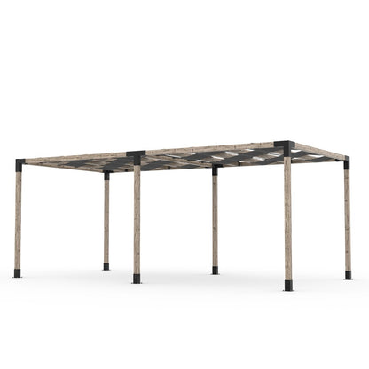 Toja Grid Double Pergola _10x20_graphite