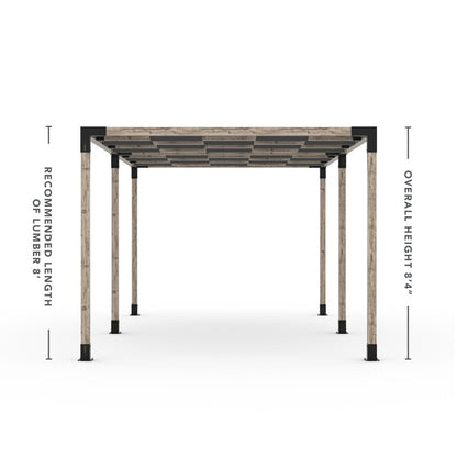 Toja Grid Double Pergola _10x20_graphite