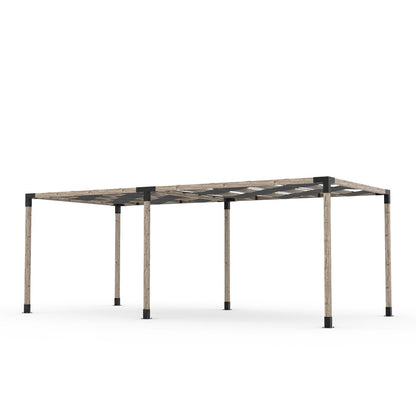 Toja Grid Double Pergola _10x22_graphite