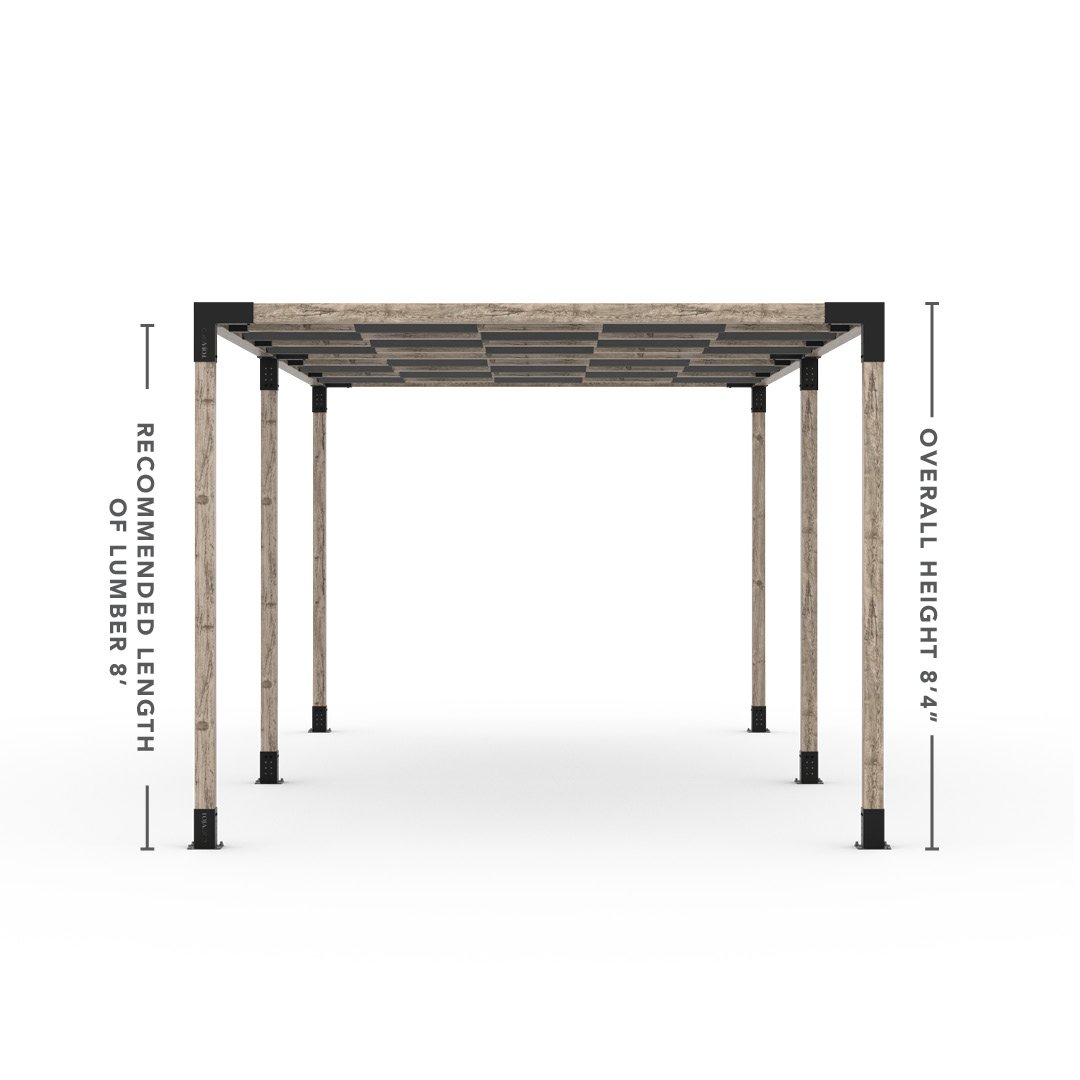 Toja Grid Double Pergola _10x22_graphite