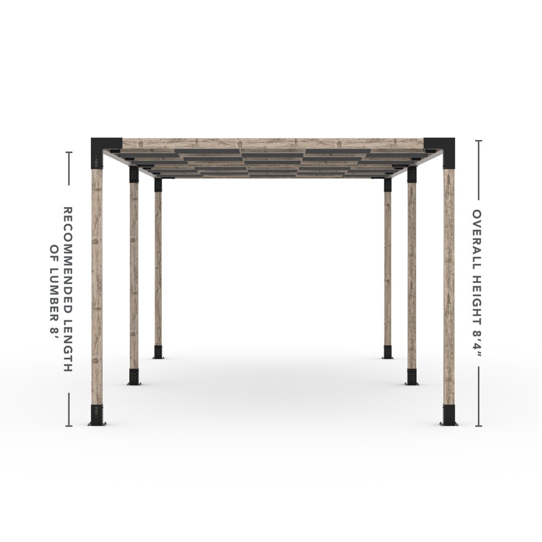 Toja Grid Double Pergola _10x24_graphite