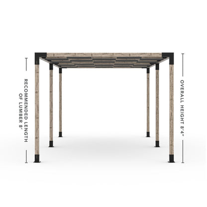 Toja Grid Double Pergola _10x24_graphite