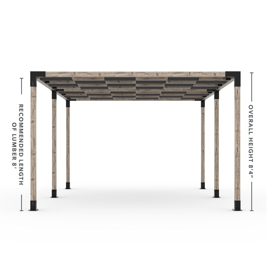 Toja Grid Double Pergola _12x16_graphite