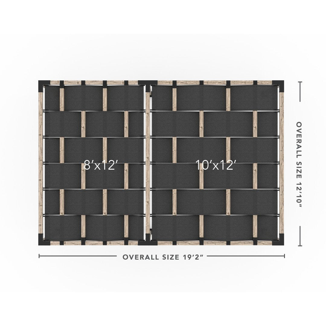 Toja Grid Double Pergola _12x18_graphite
