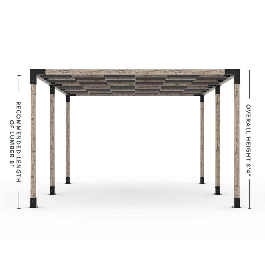 Toja Grid Double Pergola _12x18_graphite