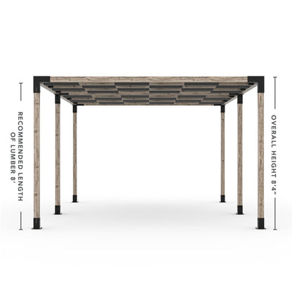 Toja Grid Double Pergola _12x18_graphite