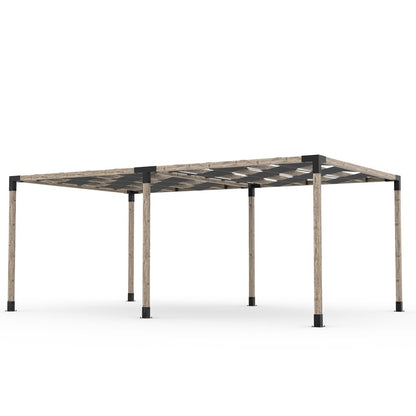 Toja Grid Double Pergola _12x20_graphite