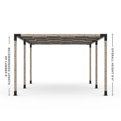 Toja Grid Double Pergola _12x20_graphite