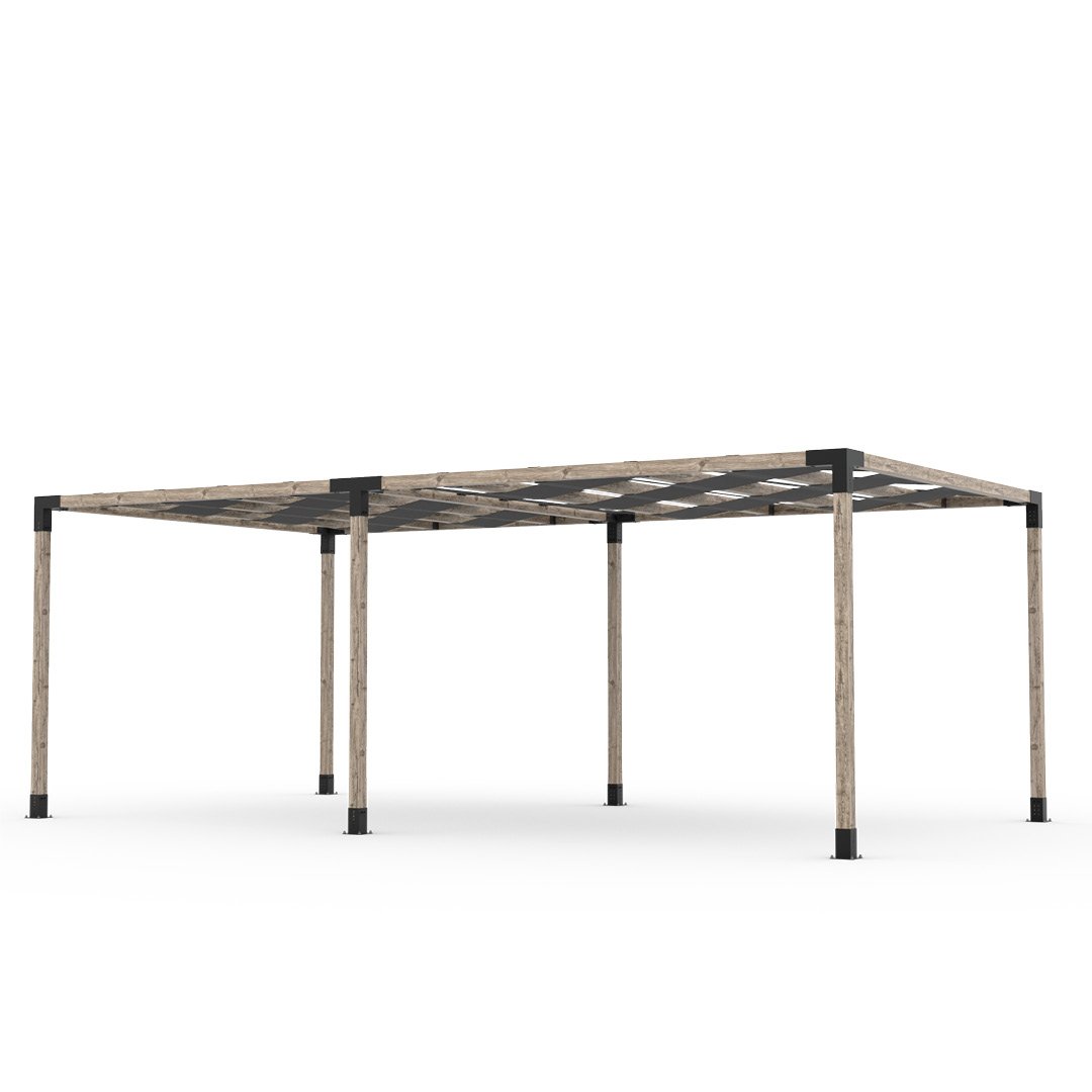 Toja Grid Double Pergola _12x22_graphite