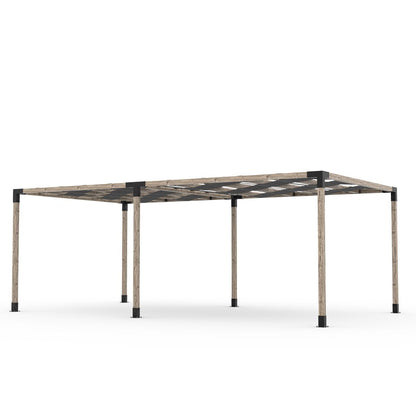 Toja Grid Double Pergola _12x22_graphite