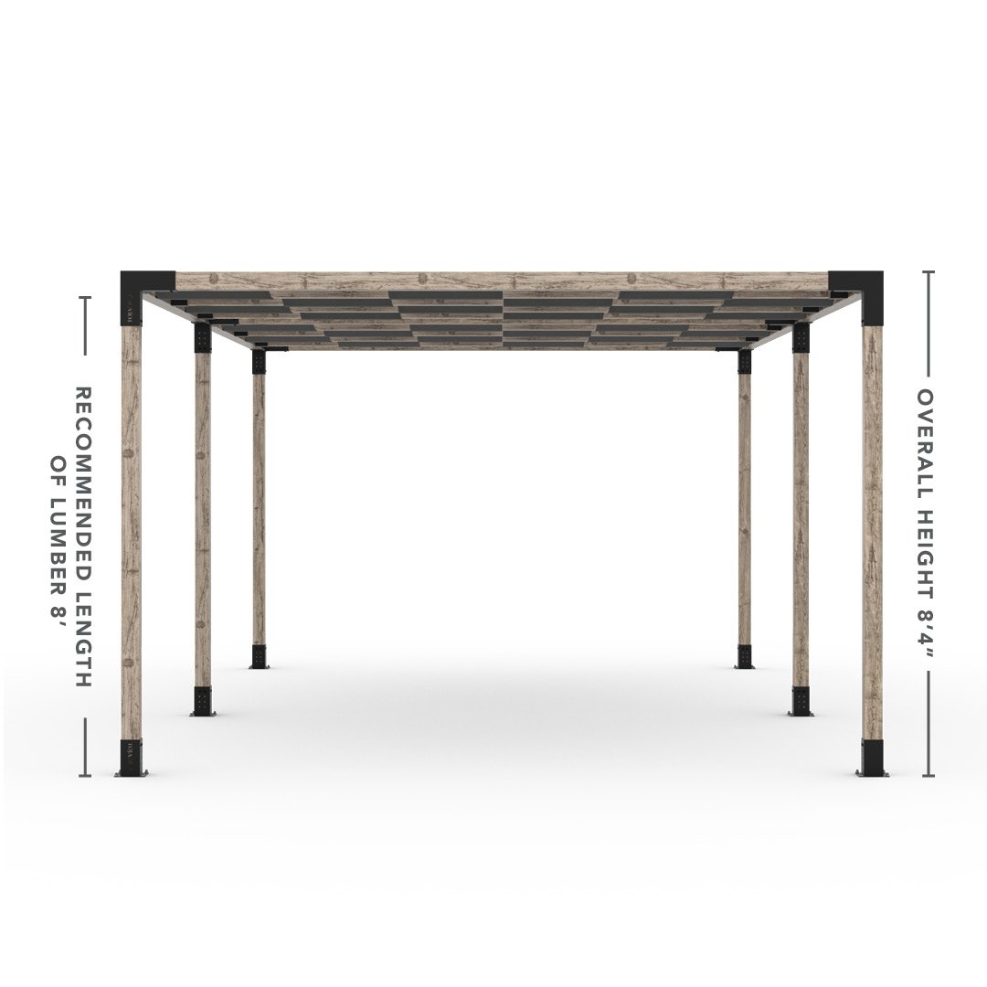 Toja Grid Double Pergola _12x22_graphite