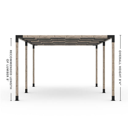 Toja Grid Double Pergola _12x22_graphite