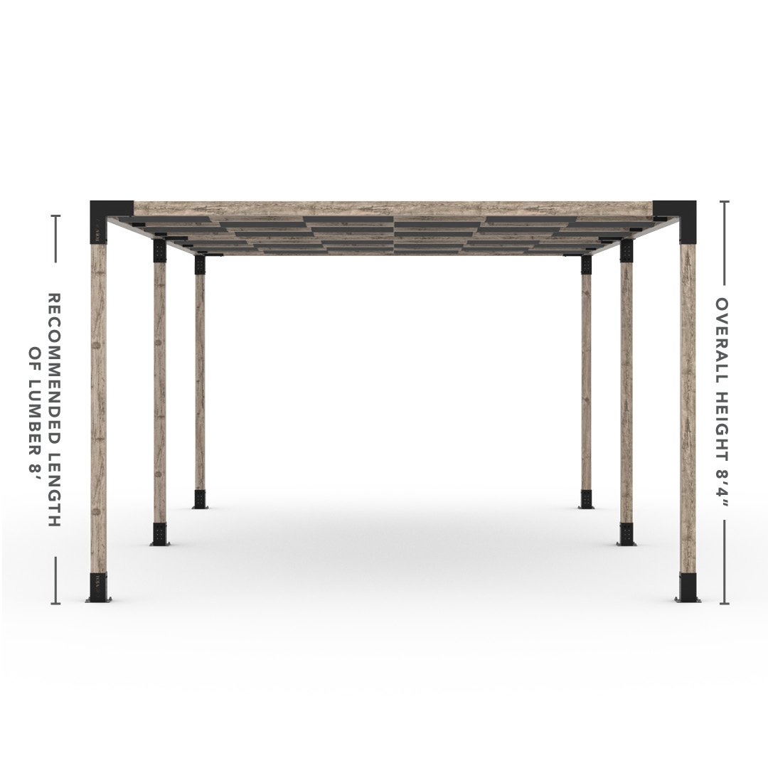Toja Grid Double Pergola _12x24_graphite