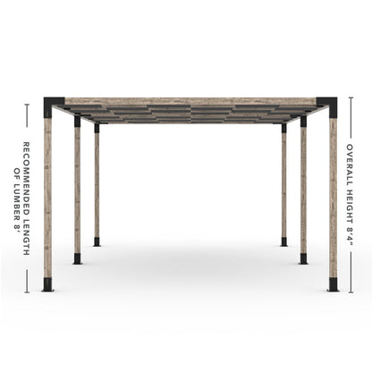 Toja Grid Double Pergola _12x24_graphite