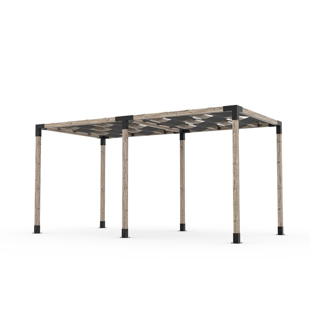 Toja Grid Double Pergola _8x16_graphite