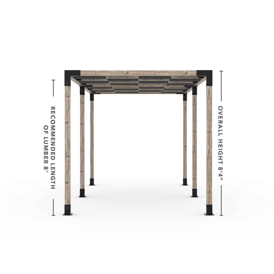 Toja Grid Double Pergola _8x16_graphite