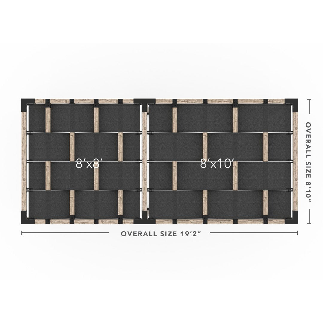 Toja Grid Double Pergola _8x18_graphite
