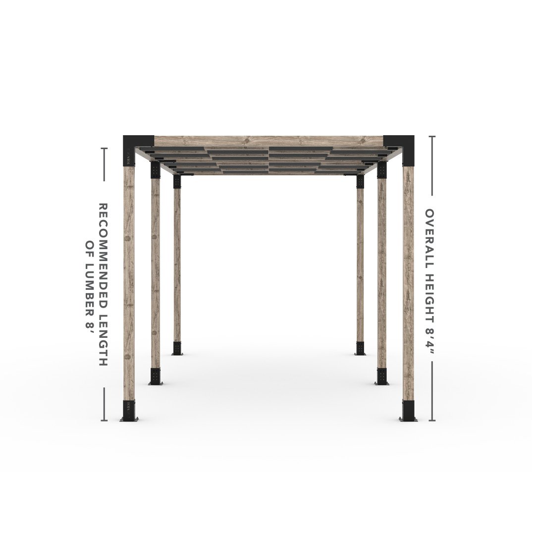 Toja Grid Double Pergola _8x18_graphite