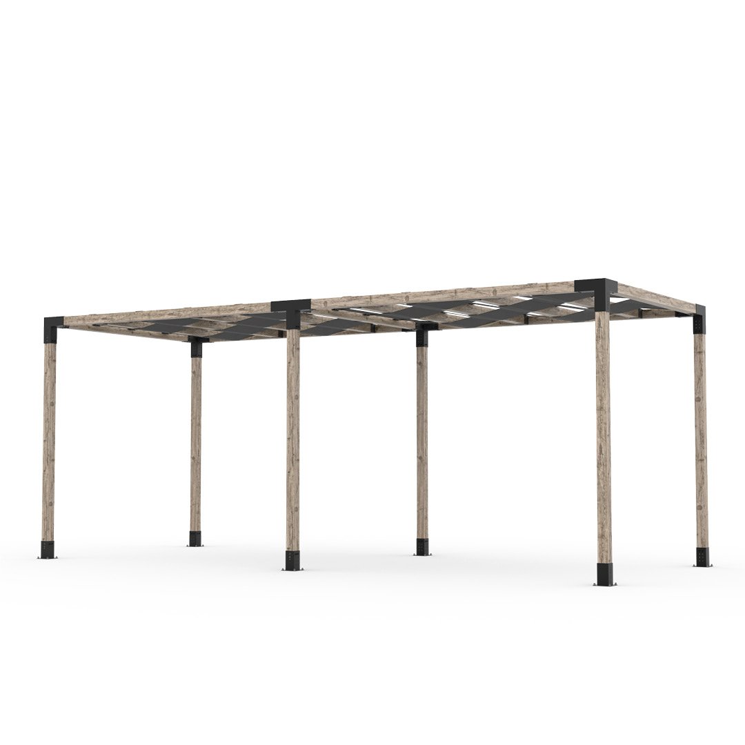 Toja Grid Double Pergola _8x20_graphite