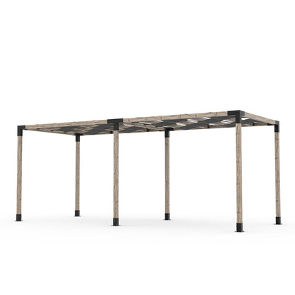 Toja Grid Double Pergola _8x20_graphite