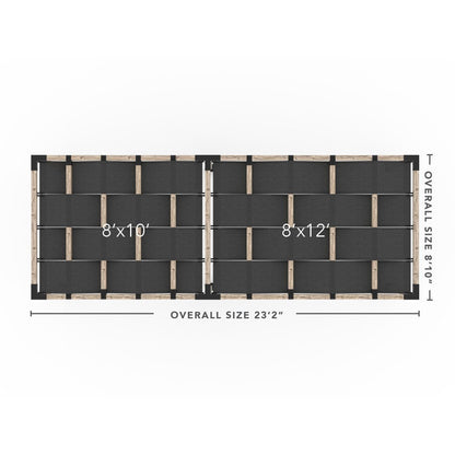 Toja Grid Double Pergola _8x22_graphite