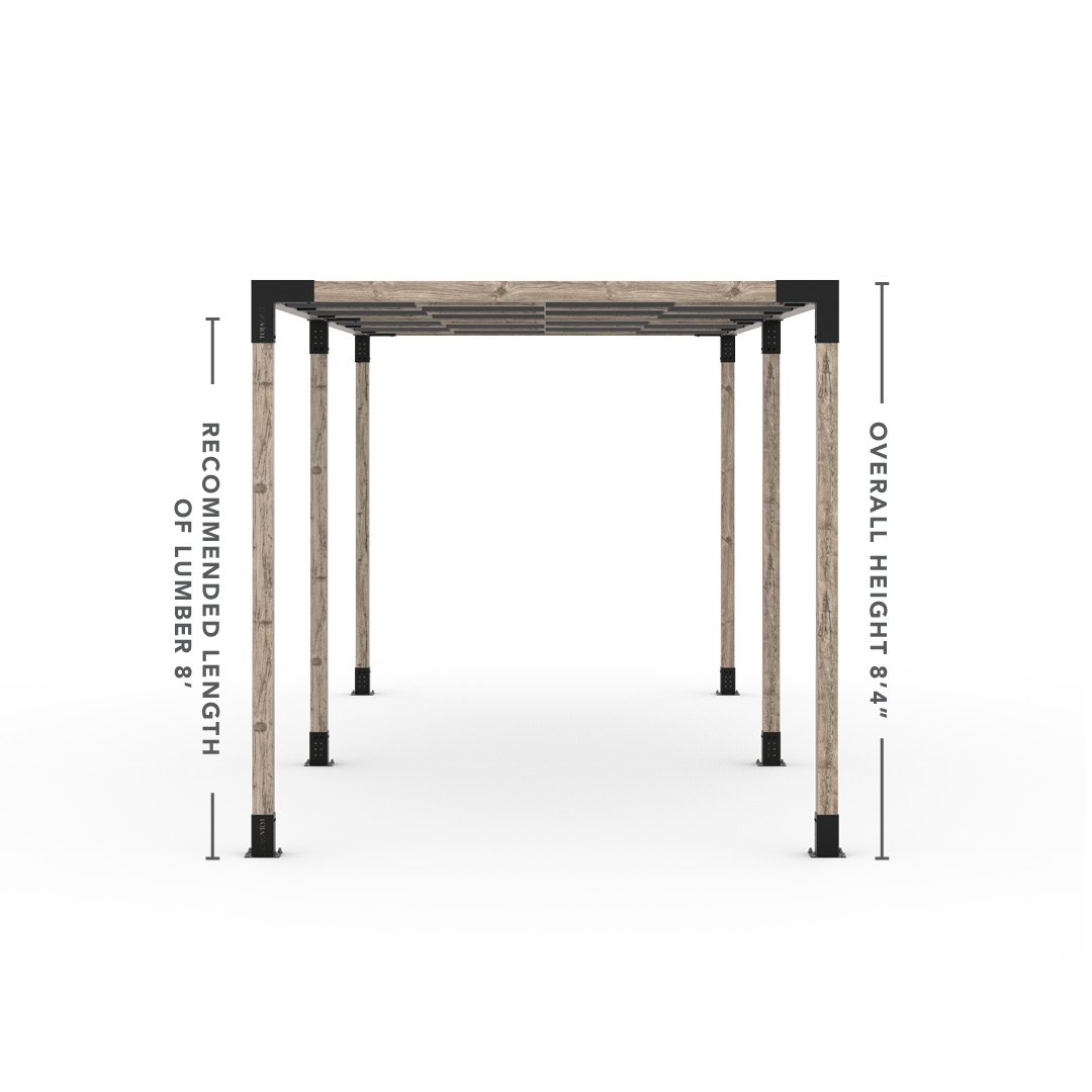Toja Grid Double Pergola _8x22_graphite