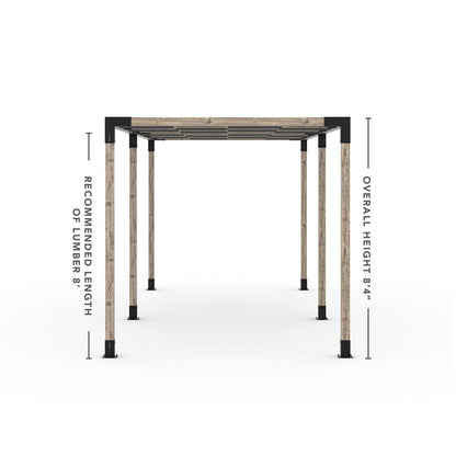 Toja Grid Double Pergola _8x22_graphite
