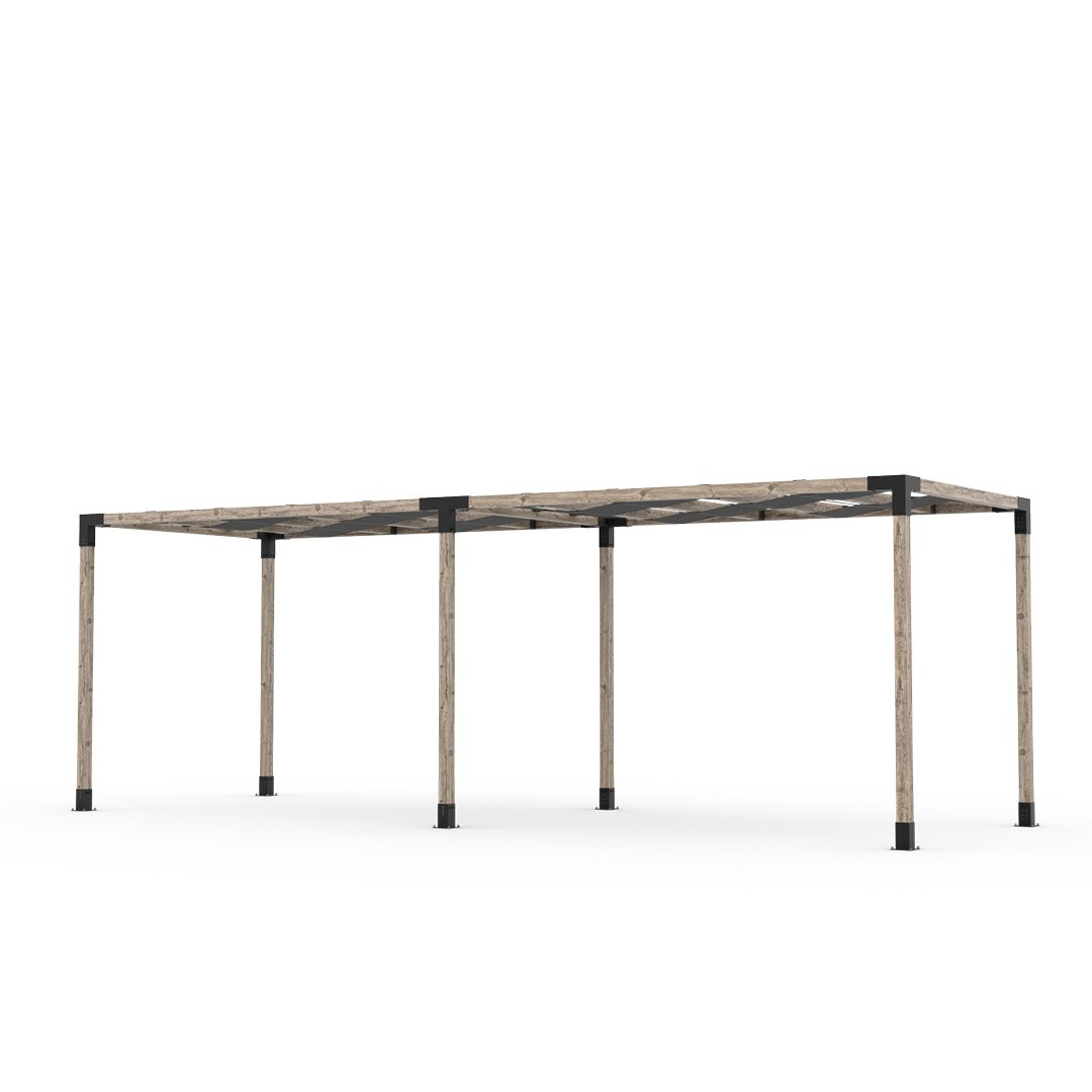 Toja Grid Double Pergola _8x24_graphite